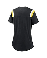 Nike Women's Heather Black Pittsburgh Steelers Historic Slub Fashion T-Shirt
