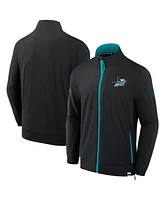 Fanatics Men's Black San Jose Sharks Authentic Pro Rink Coaches Full-Zip Jacket
