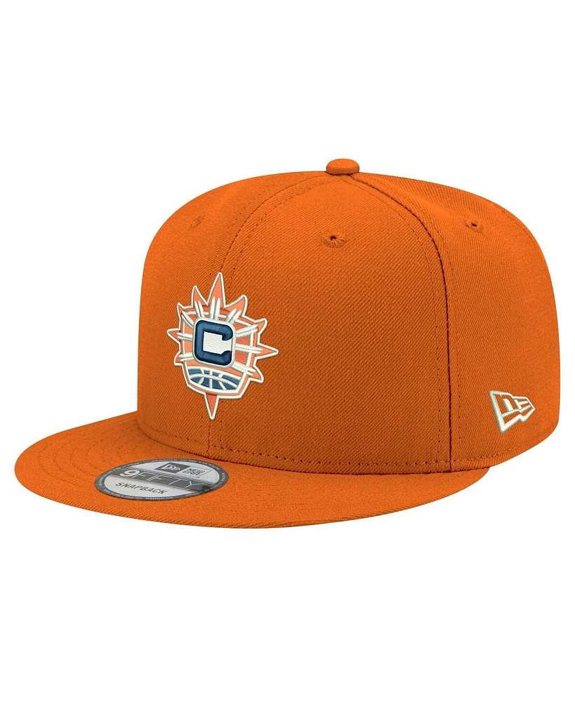New Era Men's and Women's Orange Connecticut Sun Logo 9FIFTY Snapback Hat