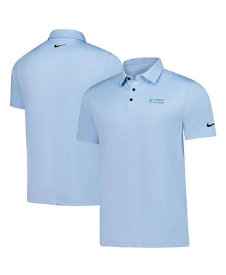 Nike Men's Light Blue Valspar Championship Tour Heather Performance Polo Shirt