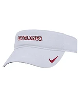 Nike Men's White Iowa State Cyclones 2025 On-Field Ace Performance Adjustable Visor Hat