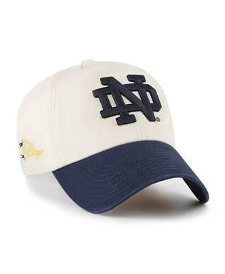 '47 Brand Men's Cream Notre Dame Fighting Irish Grand Stand Clean Up Adjustable Hat