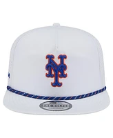 New Era Men's White New York Mets Perforated Golfer Snapback Hat
