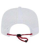 New Era Men's White Cincinnati Reds Perforated Golfer Snapback Hat