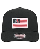 New Era Men's Black Arizona Diamondbacks Flag 9SEVENTY Coolera Stretch-Snap Hat
