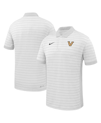 Nike Men's White Vanderbilt Commodores 2025 Early Season Coaches Sideline Victory Stripe Performance Polo Shirt