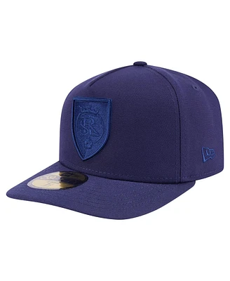 New Era Men's Navy Real Salt Lake Color Pack A-Frame 59FIFTY Fitted Hat