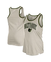 New Era Women's Cream Baltimore Orioles Armed Forces Tank Top
