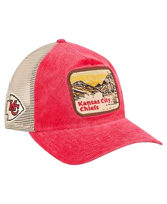 New Era Men's Red/Cream Kansas City Chiefs Vintage Landscape 9TWENTY A-Frame Adjustable Hat