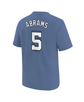 Nike Big Boys and Girls Cj Abrams Blue Washington Nationals Fuse City Connect Name Number T-Shirt