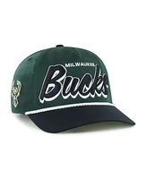 '47 Men's Hunter Green/Black Milwaukee Bucks Drop shadow Rope Hitch Adjustable Hat