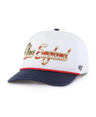 '47 Brand Men's White New England Patriots Patriotic Overhand Hitch Adjustable Hat