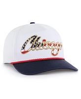 '47 Brand Men's White Chicago Cubs Patriotic Overhand Hitch Adjustable Hat
