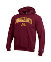 Champion Men's Maroon Minnesota Golden Gophers Arched Logo Fleece Pullover Hoodie Sweatshirt
