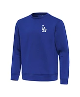 Antigua Men's Royal Los Angeles Dodgers Relevant Lightweight Pullover Sweatshirt