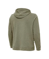 Antigua Men's Heather Olive Stanford Cardinal Effortless Full-Zip Hoodie Jacket