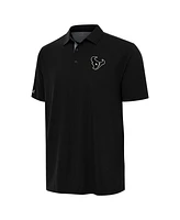 Antigua Men's Black Houston Texans Era Polo Shirt
