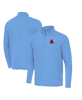 Antigua Men's Powder Blue Boston Red Sox Intent Quarter-Zip Sweatshirt