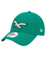 New Era Men's Kelly Green Philadelphia Eagles Super Bowl Lix Champions Historic Side Patch 39THIRTY Flex Hat
