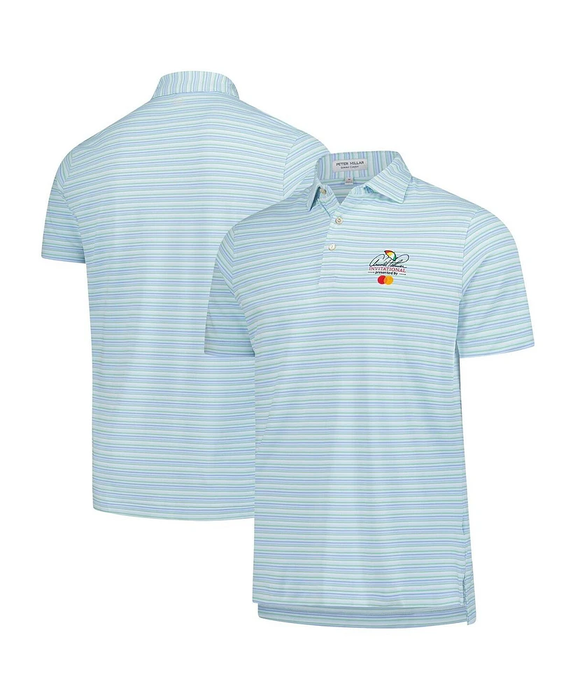 Peter Millar Men's Light Blue Arnold Palmer Invitational Atrium Performance Polo Shirt