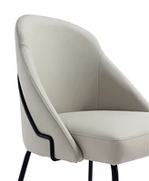 Manhattan Comfort 34.3" Faux Leather Gracie Dining Chair