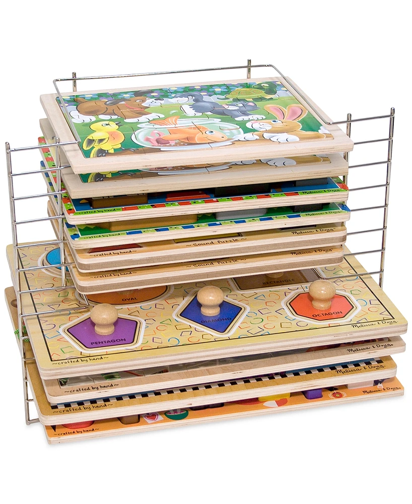 Melissa and Doug Kids' Deluxe Wire Puzzle Rack