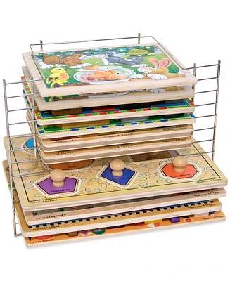 Melissa and Doug Kids' Deluxe Wire Puzzle Rack