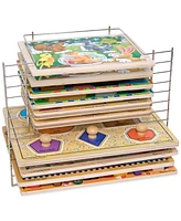 Melissa and Doug Kids' Deluxe Wire Puzzle Rack