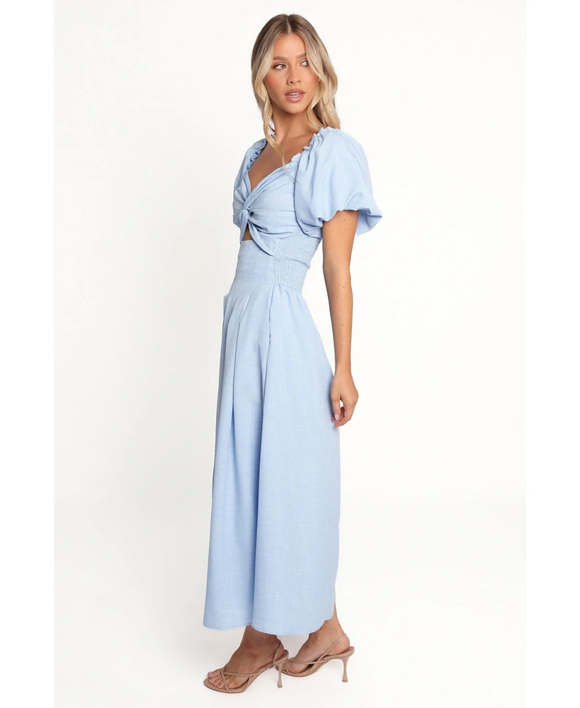 Petal and Pup Women's Cintra Puff Sleeve Maxi Dress