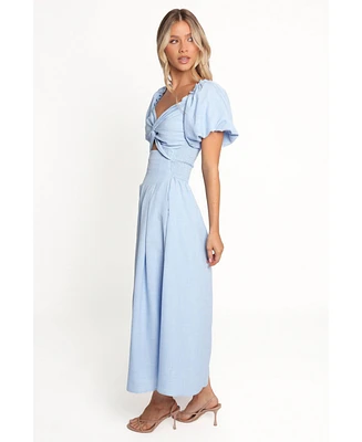 Petal and Pup Women's Cintra Puff Sleeve Maxi Dress