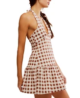 Free People Women's Cecil Sleeveless Halter Mini Dress