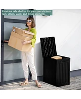 31 Gallon Resin Outdoor Patio Storage Deck Garden Box with Side Handles