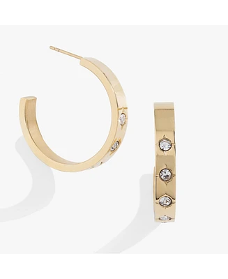 Crystal Accent Hoop