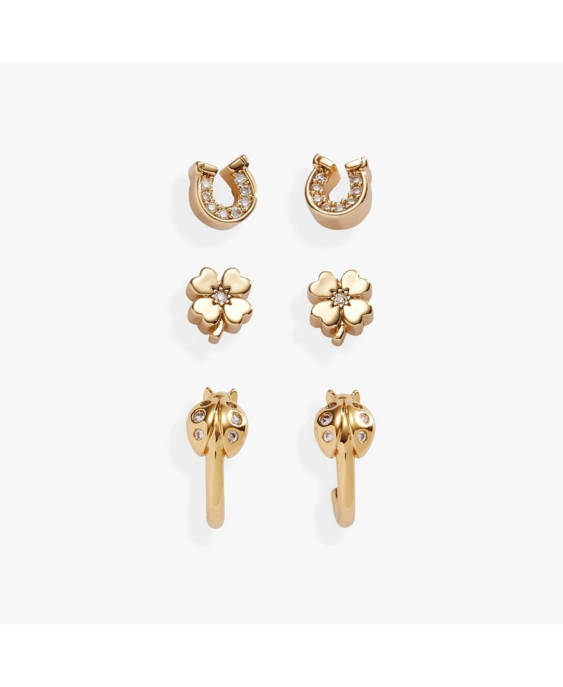 Alex and Ani Love Luck Stud Set