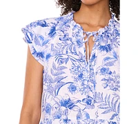 Msk Women's Short-Sleeve Fit & Flare Dress