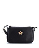 Pre-Owned Versace Medusa Chain Zip Shoulder Bag Leather