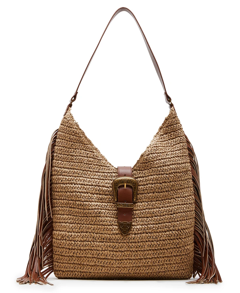 Steve Madden Bcoltie Straw Large Hobo Bag