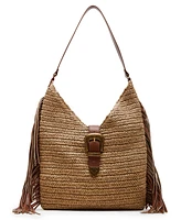 Steve Madden Bcoltie Straw Large Hobo Bag