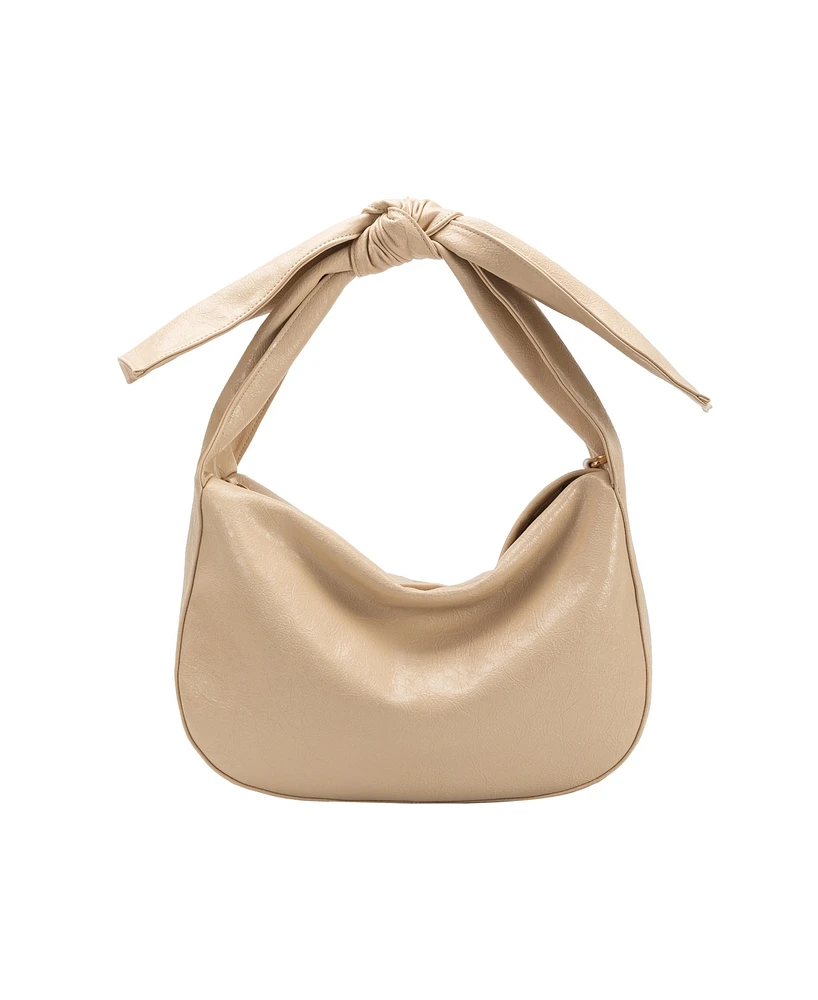 Melie Bianco Marni Crinkle Bow Small Crossbody Bag