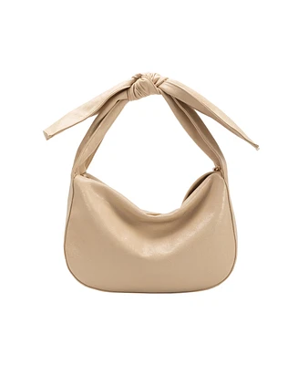 Melie Bianco Marni Crinkle Bow Small Crossbody Bag