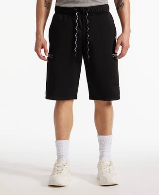 Ecko Unltd Men's Stitched Pockets Fleece Shorts