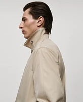 Mango Men's Classic Water-Repellent Trench Coat