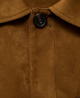 Mango Men's Suede Effect Overshirt