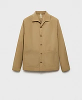 Mango Men's Pocket Cotton Overshirt