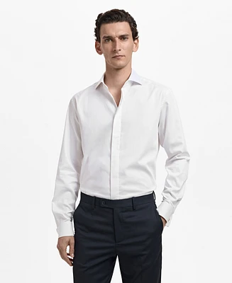 Mango Men's Cotton Slim-Fit Shirt