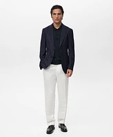Mango Men's Virgin Wool Slim Fit Blazer