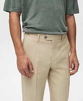 Mango Men's Slim-Fit Linen Pants