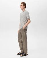 Mango Men's Slim-Fit Cotton Pants