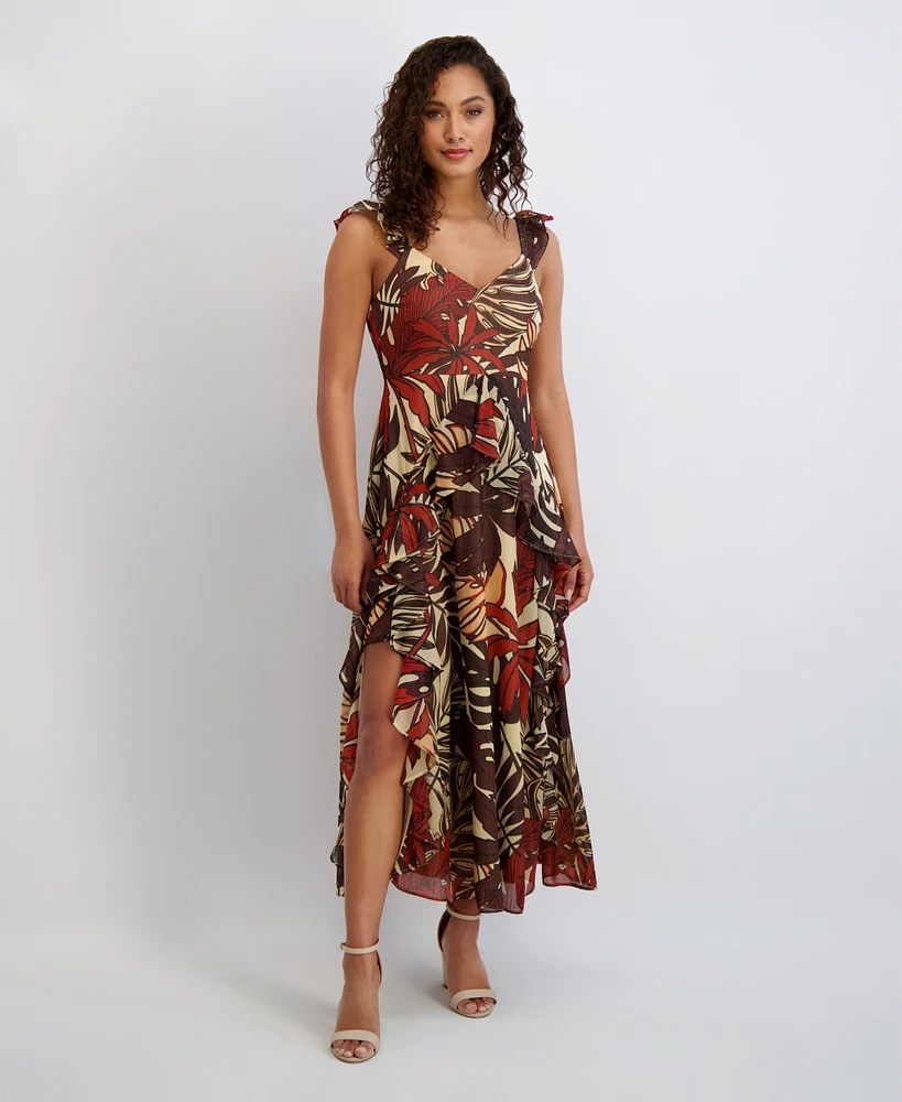 Siena Women's Sleeveless Chiffon A-Line Dress