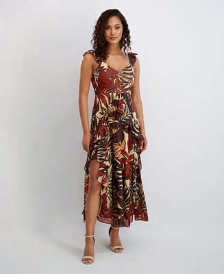 Siena Women's Sleeveless Chiffon A-Line Dress
